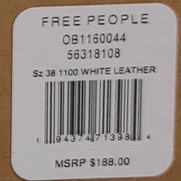 Free People James Chelsea Boot, White Leather - Picture 4 of 5